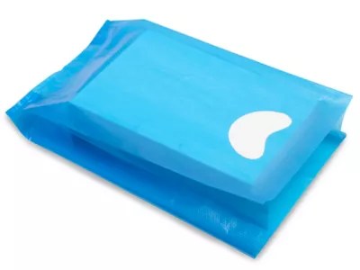 Merchandise Bags 7 x 3 x 12", Blue S9687BLU Uline