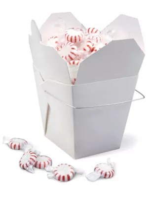 Chinese TakeOut Boxes 1 1/2 Pint, White S9757W Uline