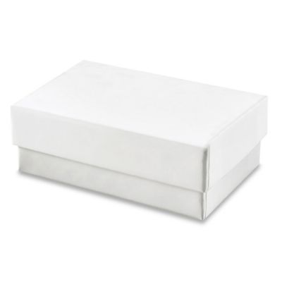 Jewelry Boxes 2 1/2 x 1 1/2 x 7/8", White Gloss S9810 Uline