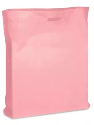 Die Cut Handle Bags 24 x 24 x 5", Pink S9838PK Uline