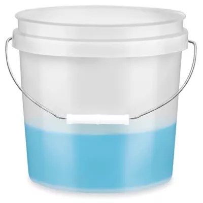 Plastic Pail 2 Gallon, Natural S9941NAT Uline