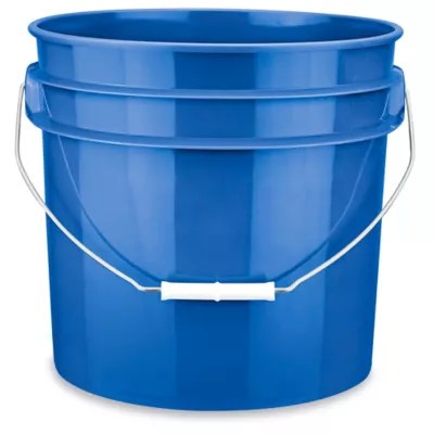 Plastic Pail 3.5 Gallon, Blue S9942BLU Uline