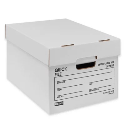 File Boxes, File Storage Boxes, Cardboard Storage Boxes in Stock
