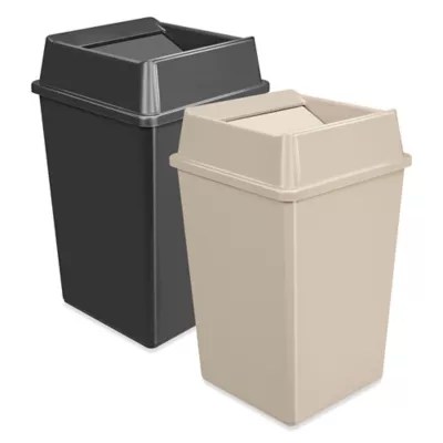 13 Gallon Trash Can, Bathroom Trash Cans, Plastic Trash Cans in Stock
