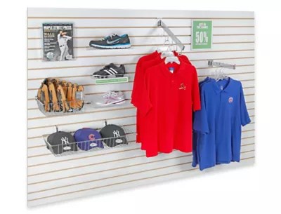Slatwall, Slatwall Accessories, Slatwall Display in Stock - ULINE - Uline