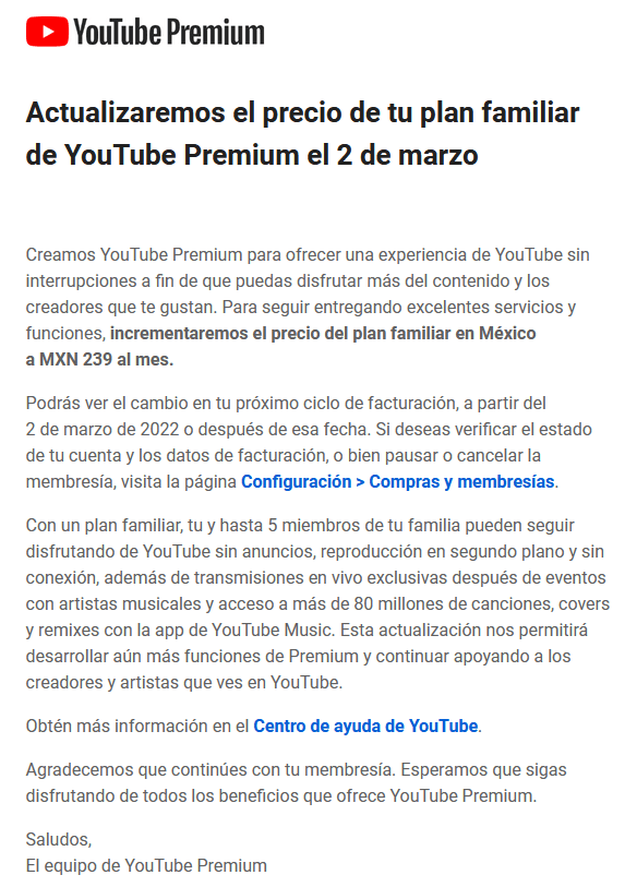 unocero YouTube Premium sube de precio en México Así quedan las