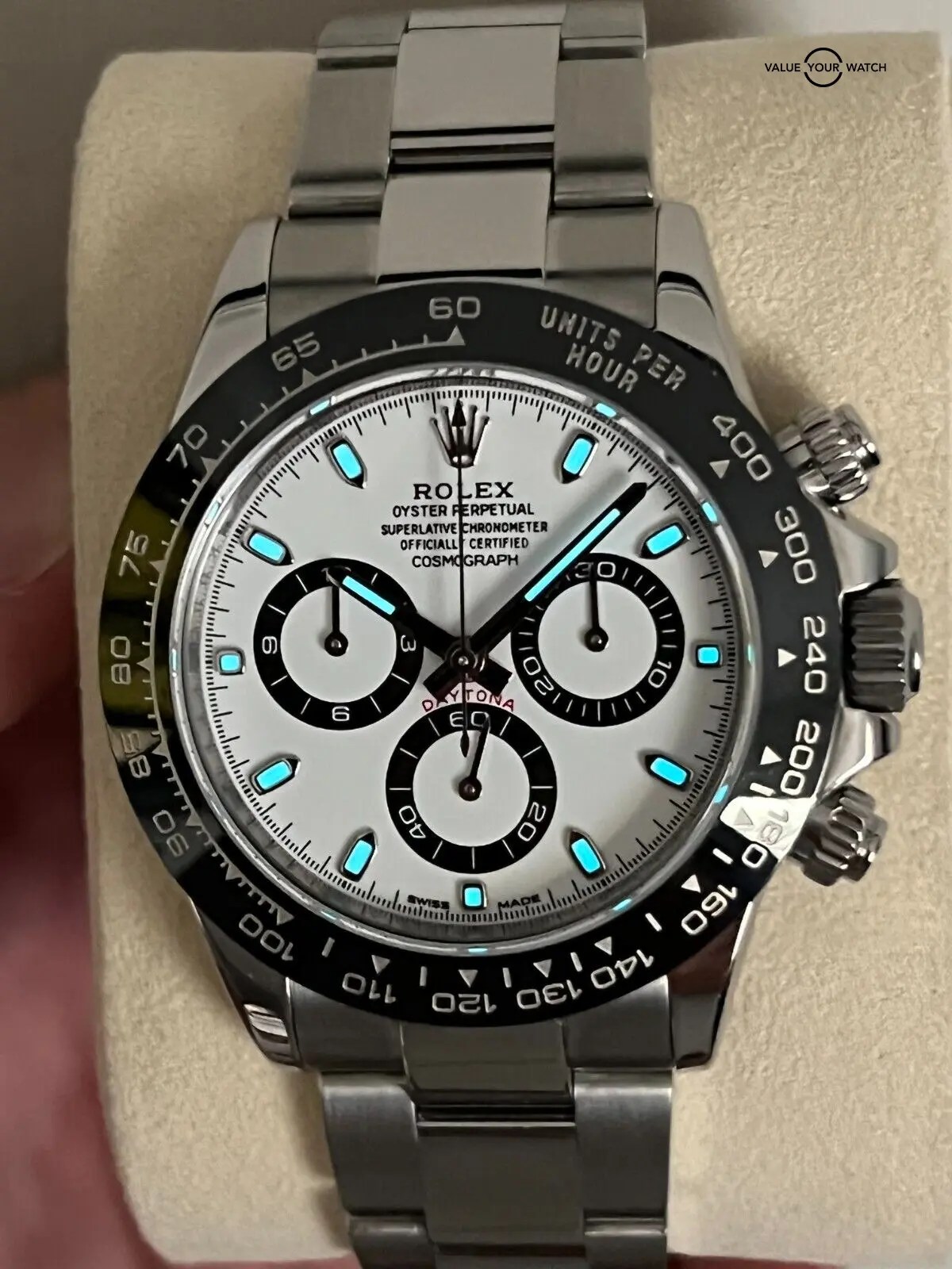 Rolex Daytona 116500LN Stainless Steel Ceramic Bezel White Dial “Panda