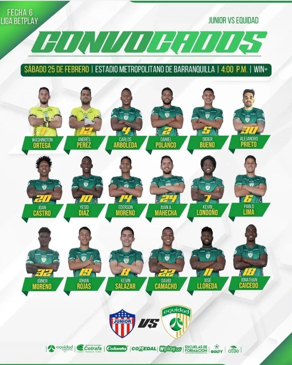 Previa Junior de Barranquilla vs La Equidad duelo de necesitados