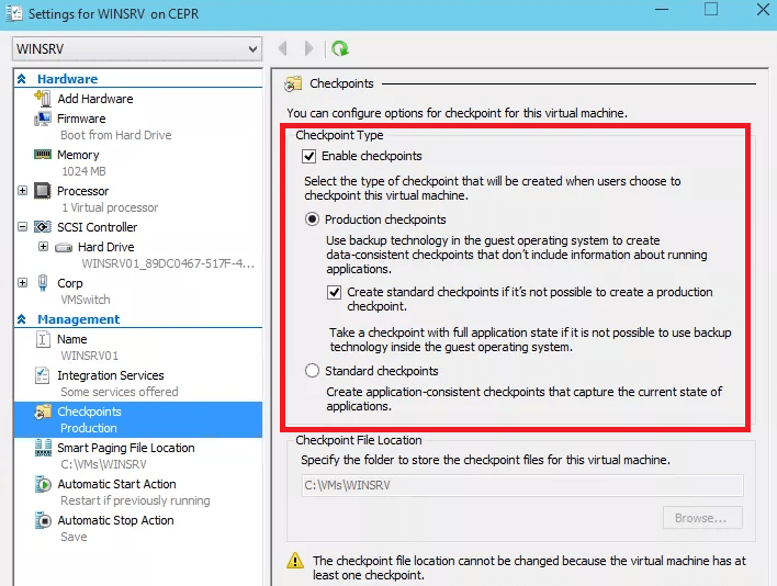 HyperV snapshots vs checkpoints 12 things to know