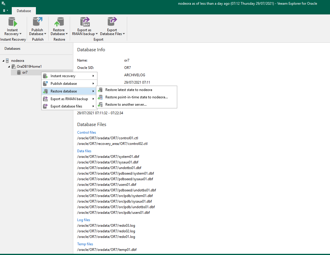 How to back up and restore an Oracle database — best practices