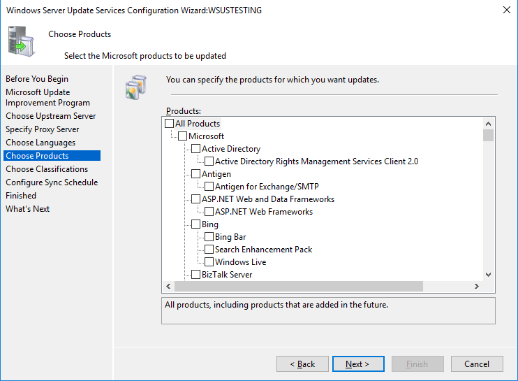 How to enable Windows Server Update Services in Windows Server 2016