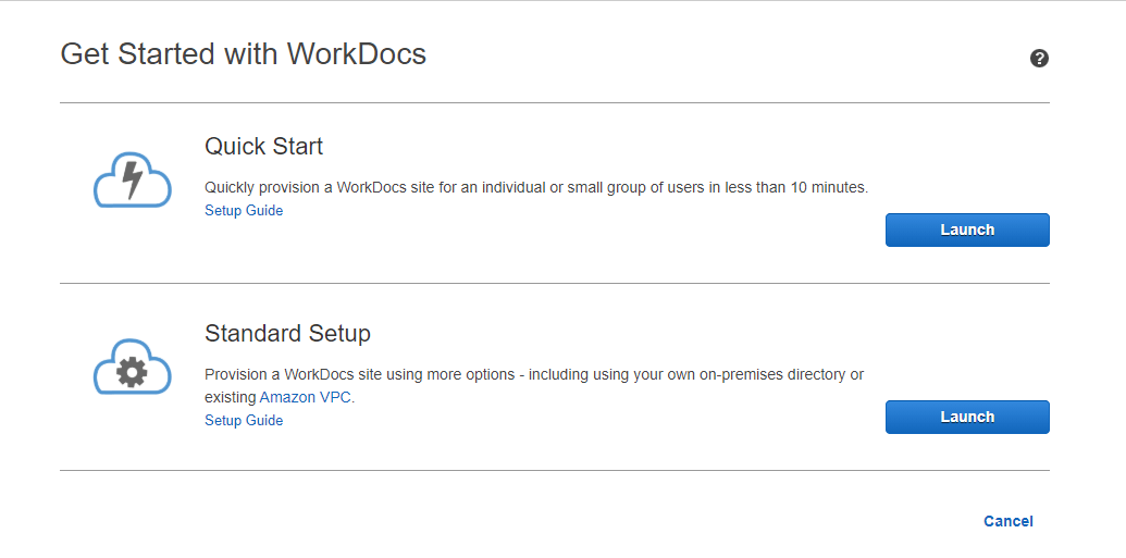 Getting Started with AWS WorkDocs
