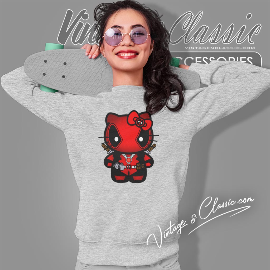 Hello Kitty Deadpool Shirt Vintagenclassic Tee