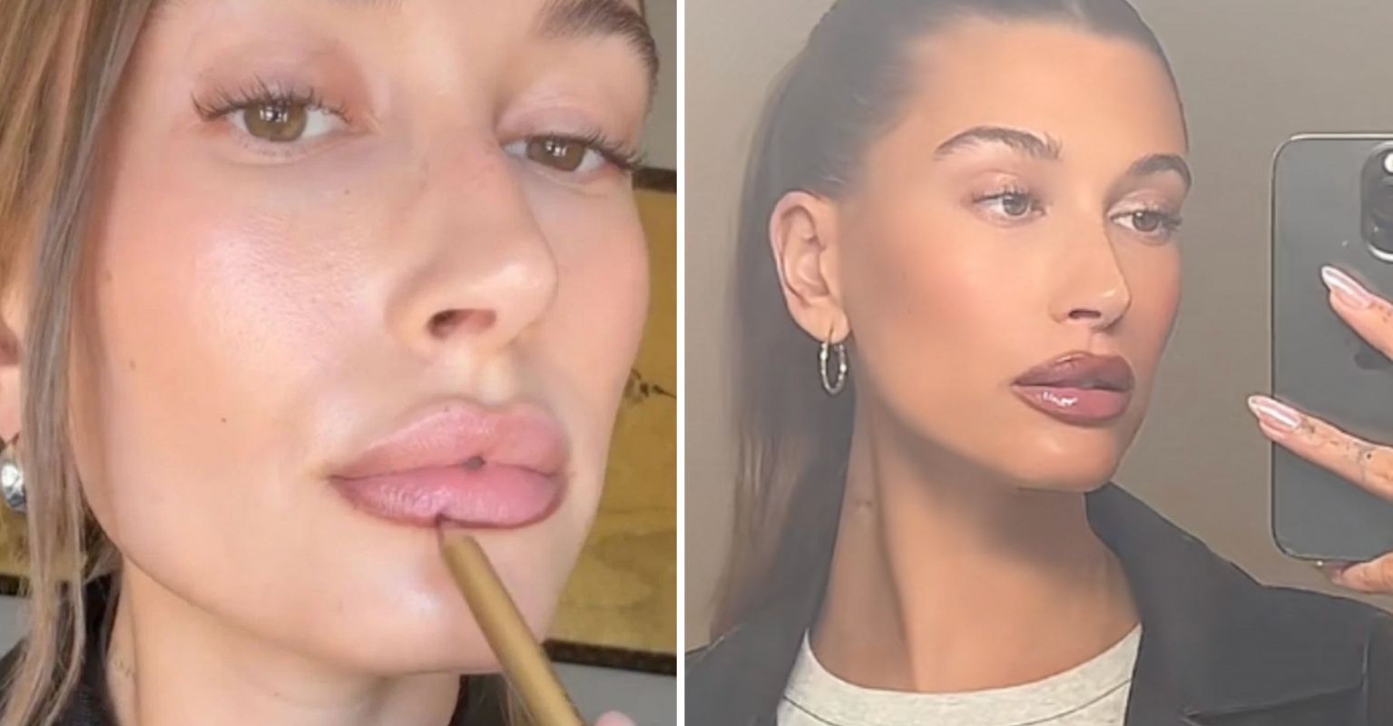 Hailey Bieber faces backlash for 'glazed brownie lips' VT