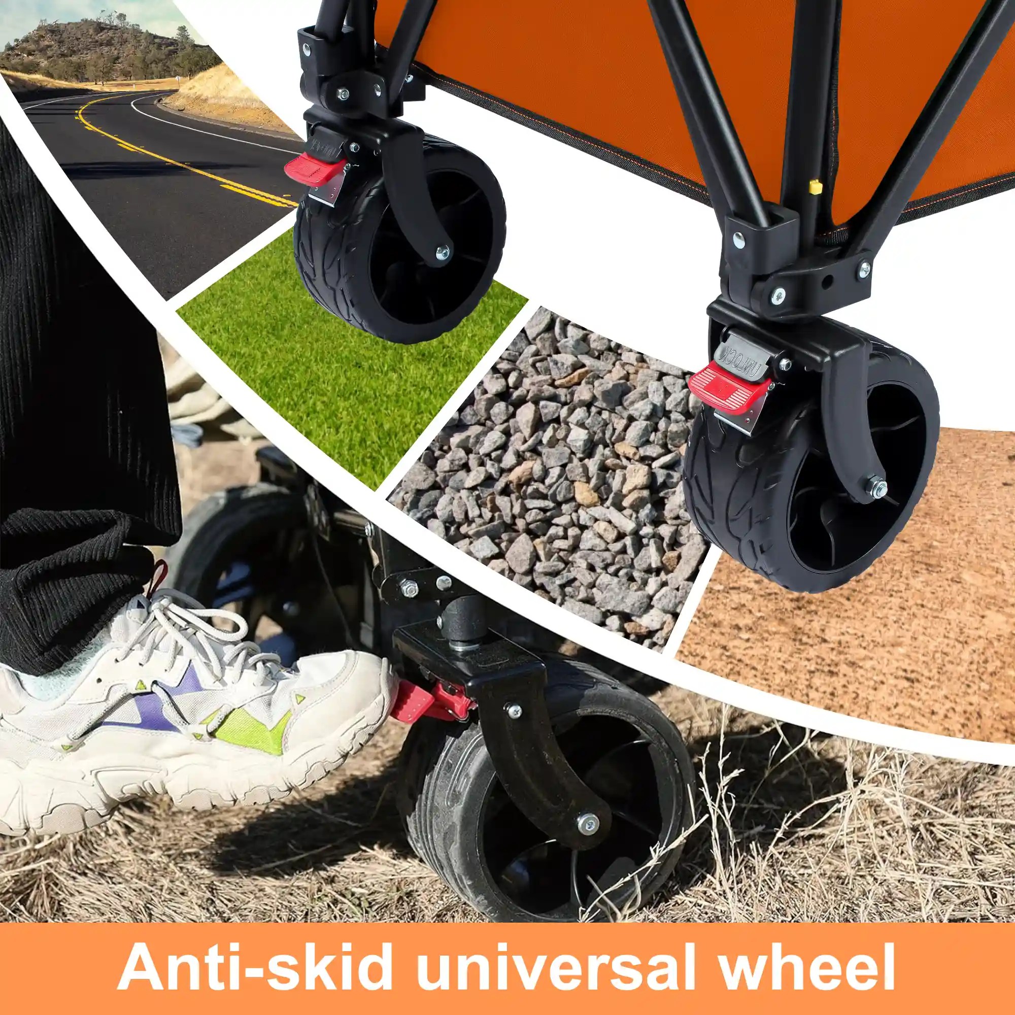 How to choose the wheels for camping cart Fairwind camping