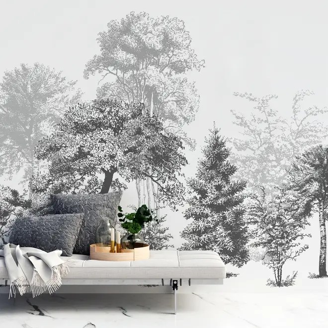 Black And White Tree Wallpaper