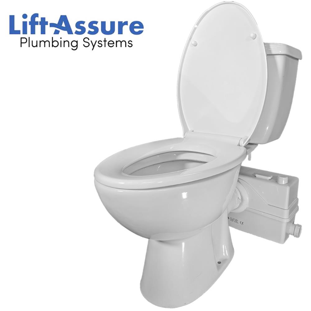Lift Assure American Elongated Macerating Toilet Kit Lift Assure