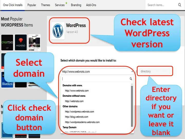 How to Install WordPress on Bluehost Domain or Subdomain? WebNots