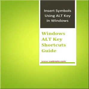 Free ALT Code Shortcuts PDF – WebNots