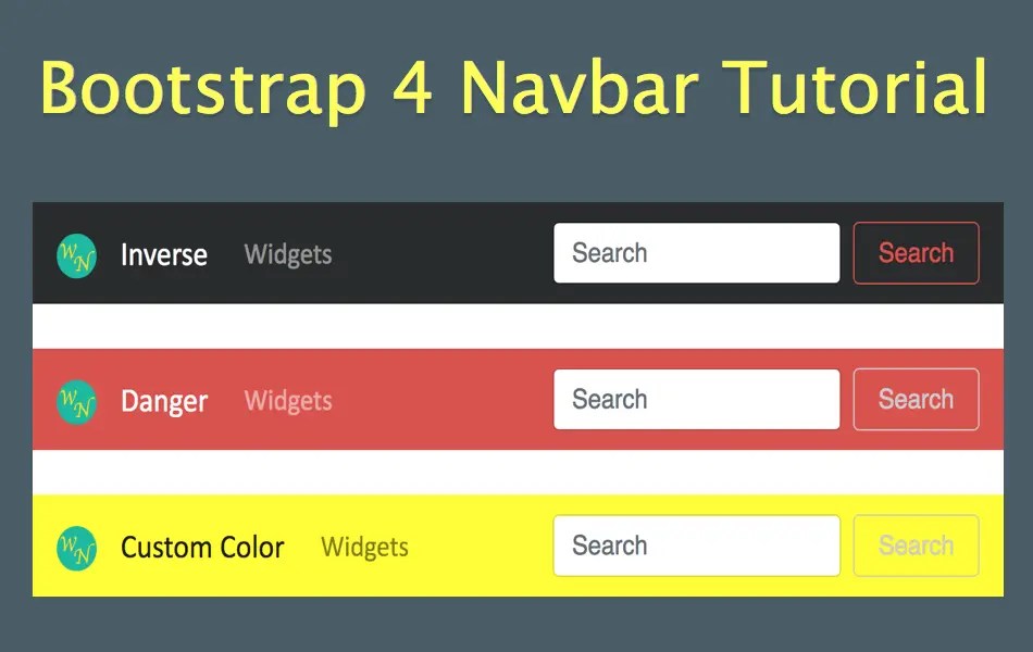 Bootstrap 4 Navbar Tutorial » WebNots