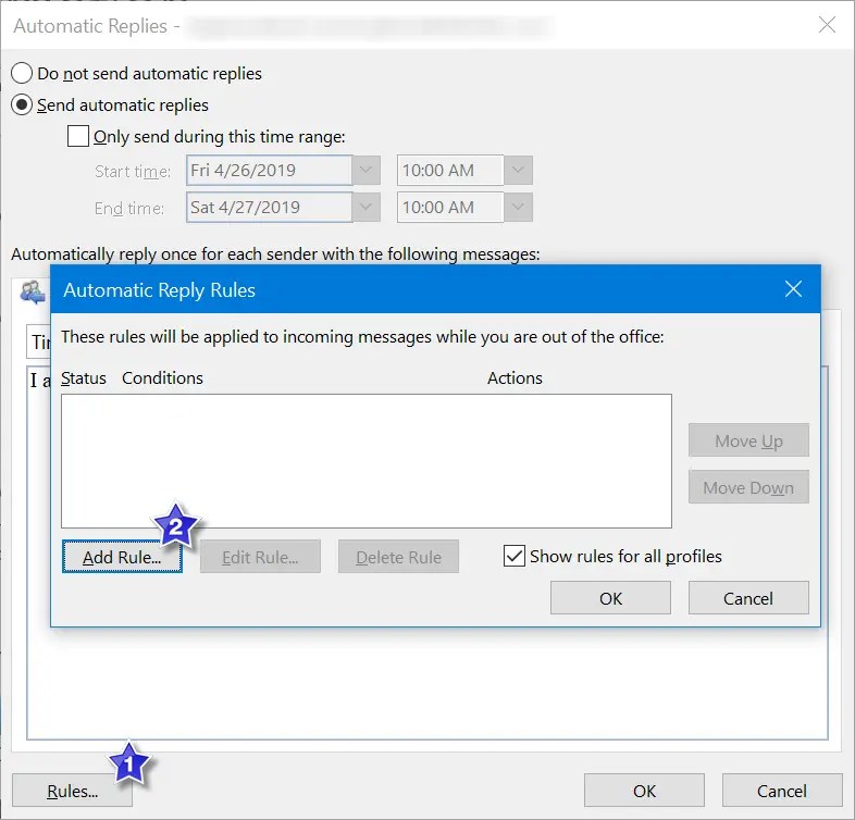 How to Setup Out of Office Reply in Microsoft Outlook? Nots