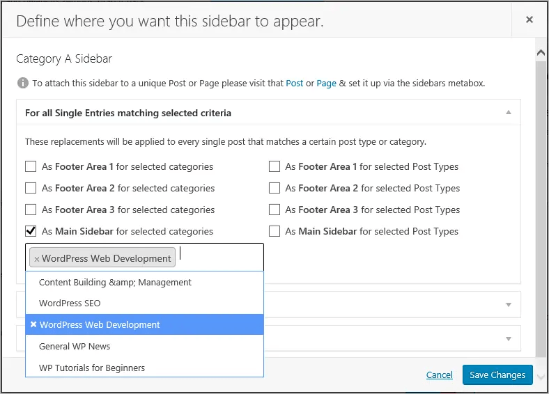 How to Use Custom Sidebars Dynamic Widget Area Manager Plugin? Nots