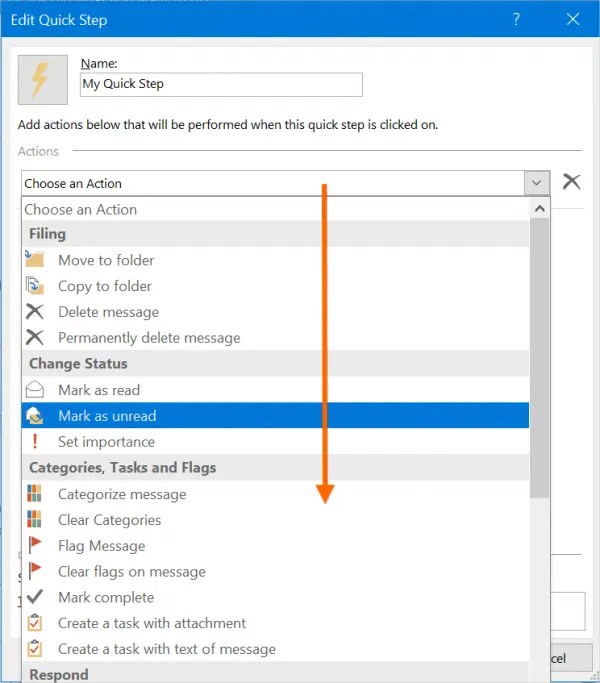 How to Setup Quick Steps in Microsoft Outlook? Nots