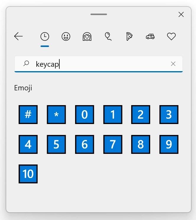 How to Make Keycap Emoji Symbols with Keyboard? Nots