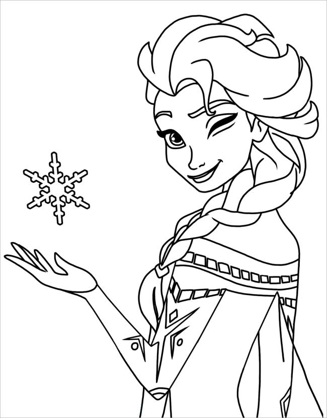 Collection of the most beautiful princess Elsa coloring pages Collection of the most beautiful princess Elsa coloring pages