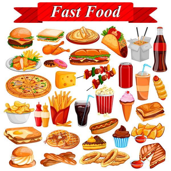 Fast food vector material WeLoveSoLo