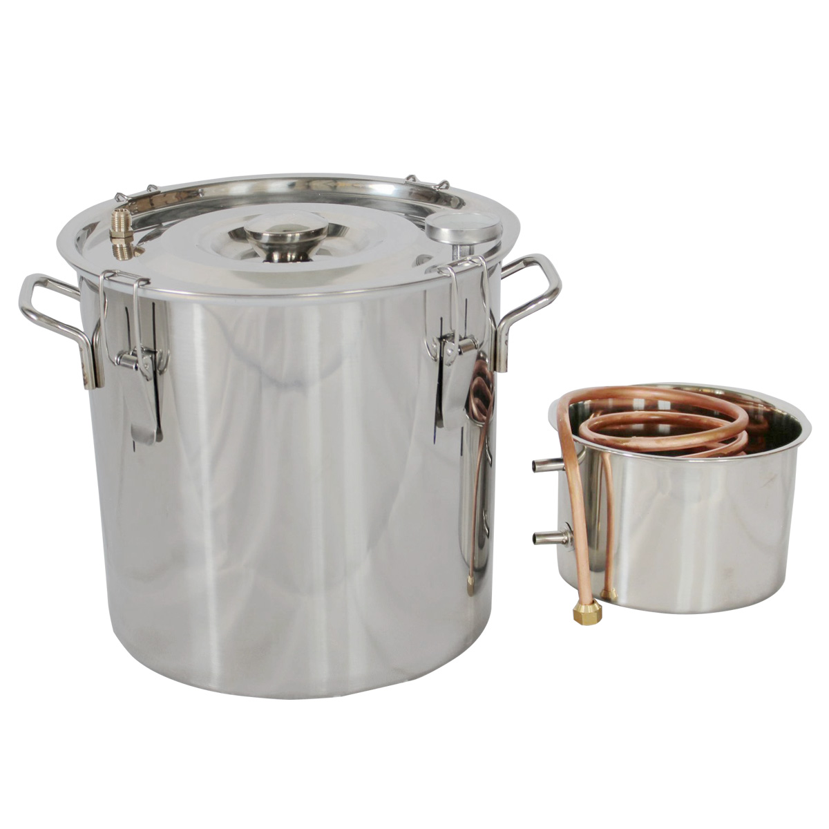 12L 3 Gal Copper Water Alcohol Wine Distiller Moonshine Still Stainless