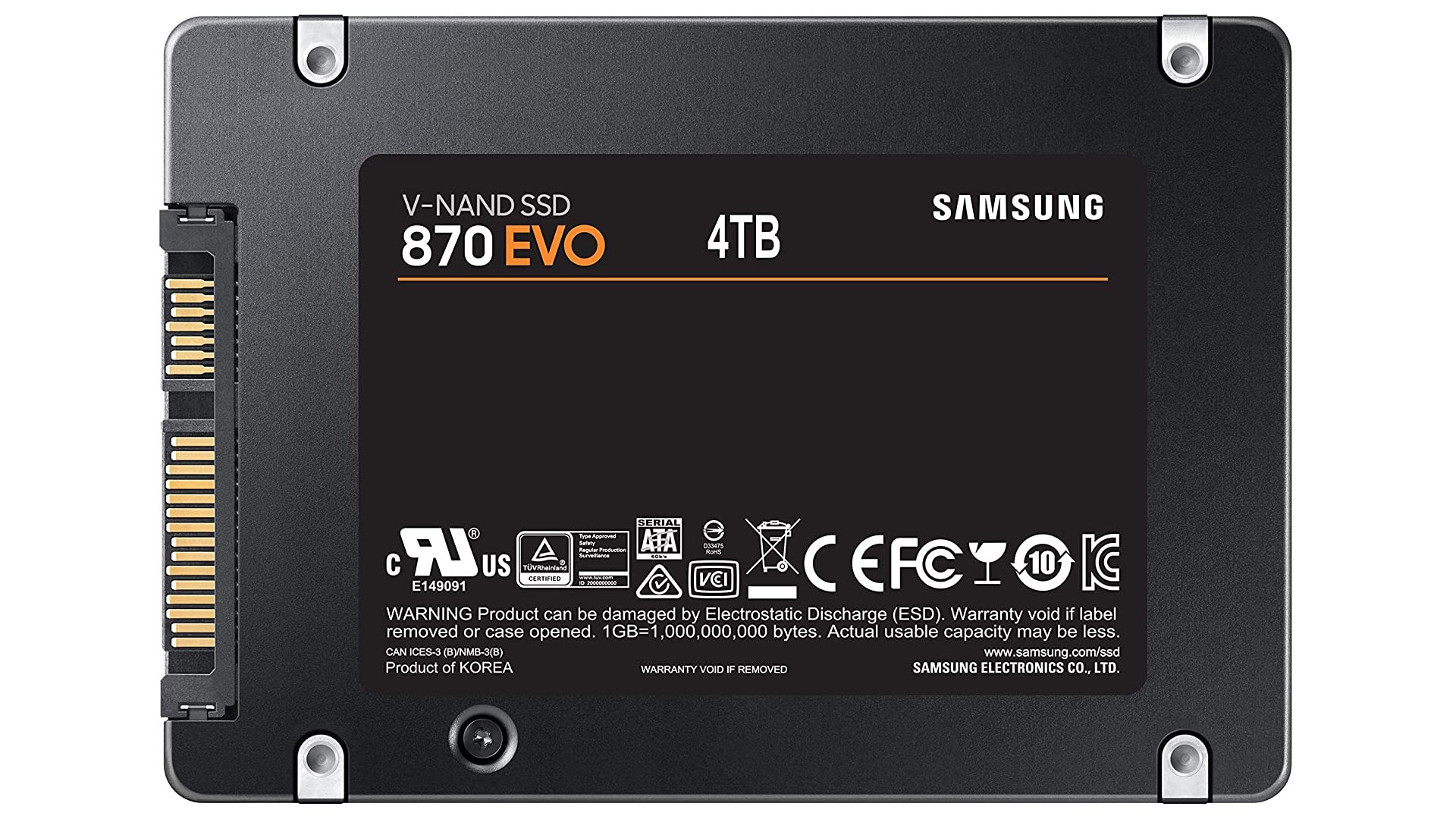 Samsung SSD 870 Evo Neue, günstige SATASSDs mit bis zu 4 Terabyte