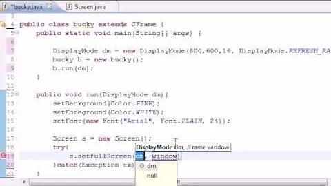 How to Use the display mode method in when Java programming « Java