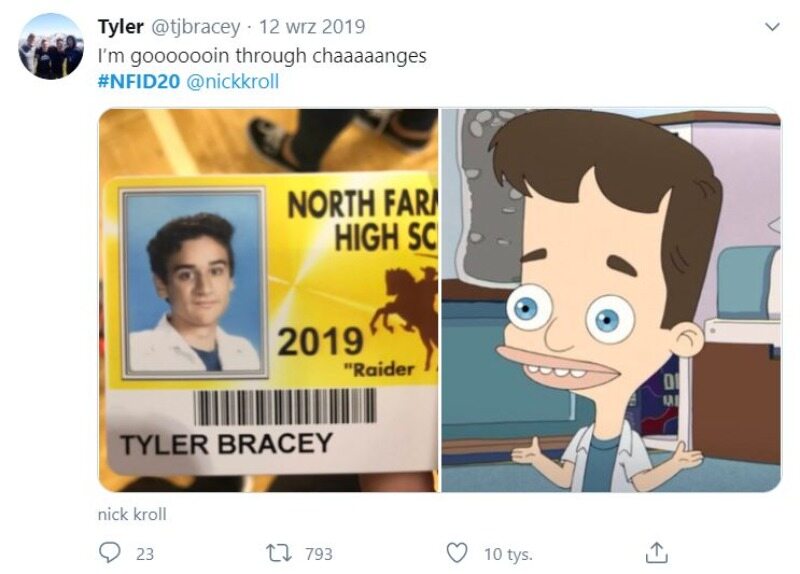 Legitymacja szkolna ucznia North Farmington High School