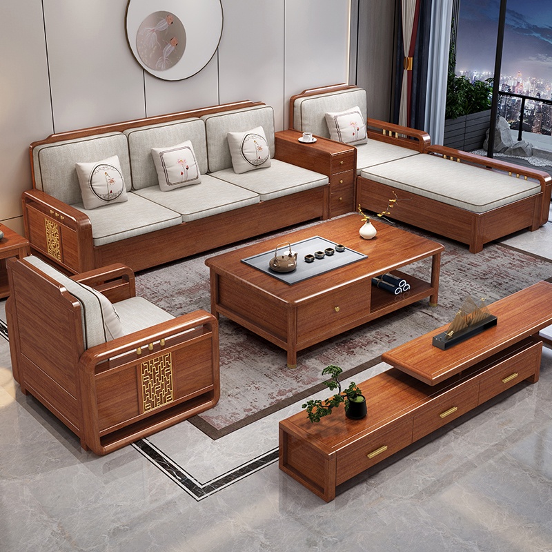 Wooden Sofa Sets For Living Room
