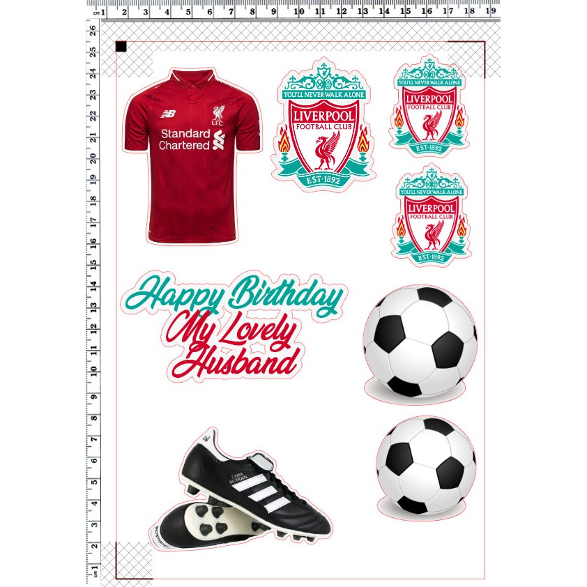 Liverpool FC Edible Cake And Cupcake Toppers, 51 OFF