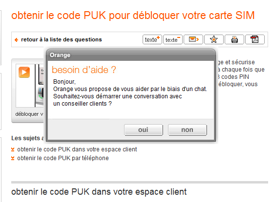 vegasgame index Débloquage code PUK "orange"