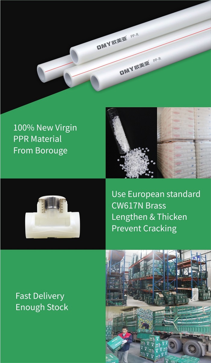 Plumbing heating and cooling water pipe