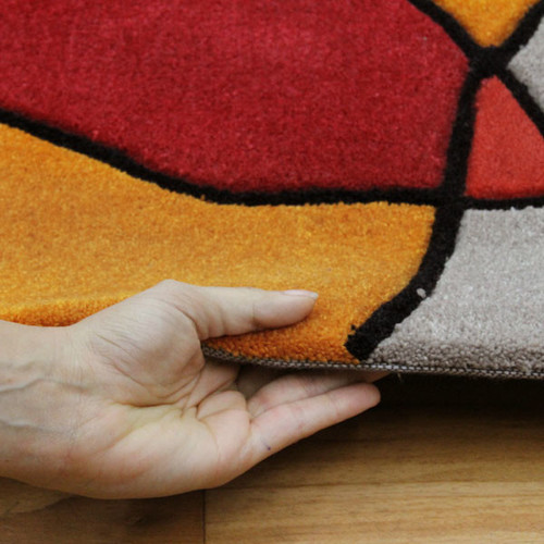 Rust Tufted Rug Temple & ster