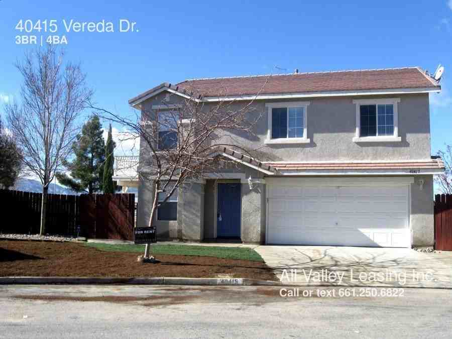 40415 Vereda Dr, Palmdale, CA 93550 3 Bedroom House for Rent for 1,850/month Zumper