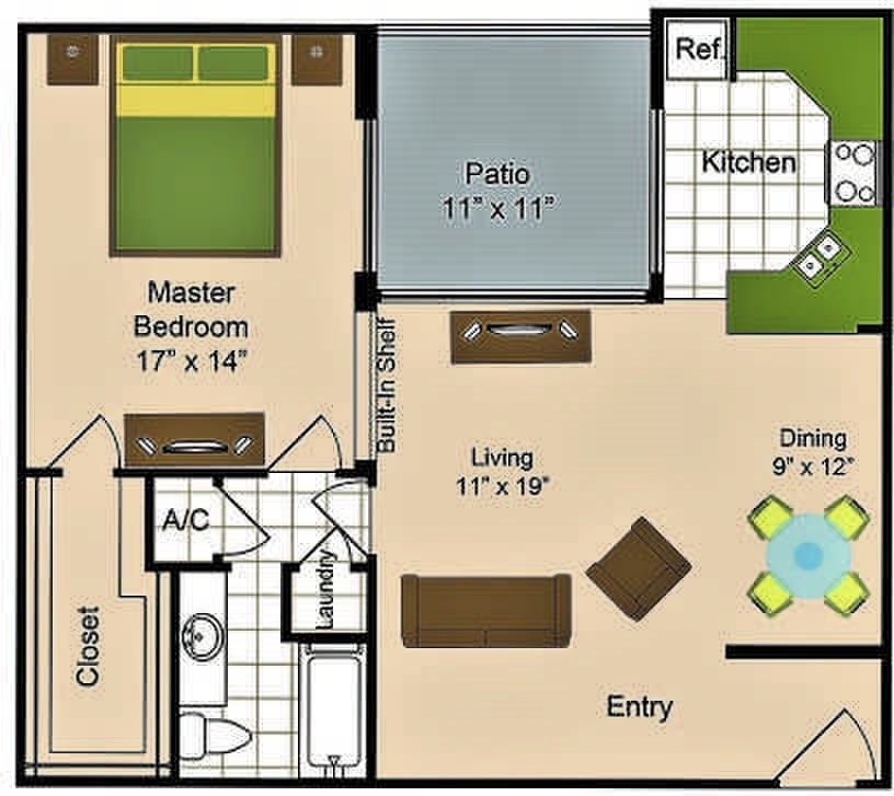 6501 W Wheatland Rd, Dallas, TX 75237 1 Bedroom Apartment for 795