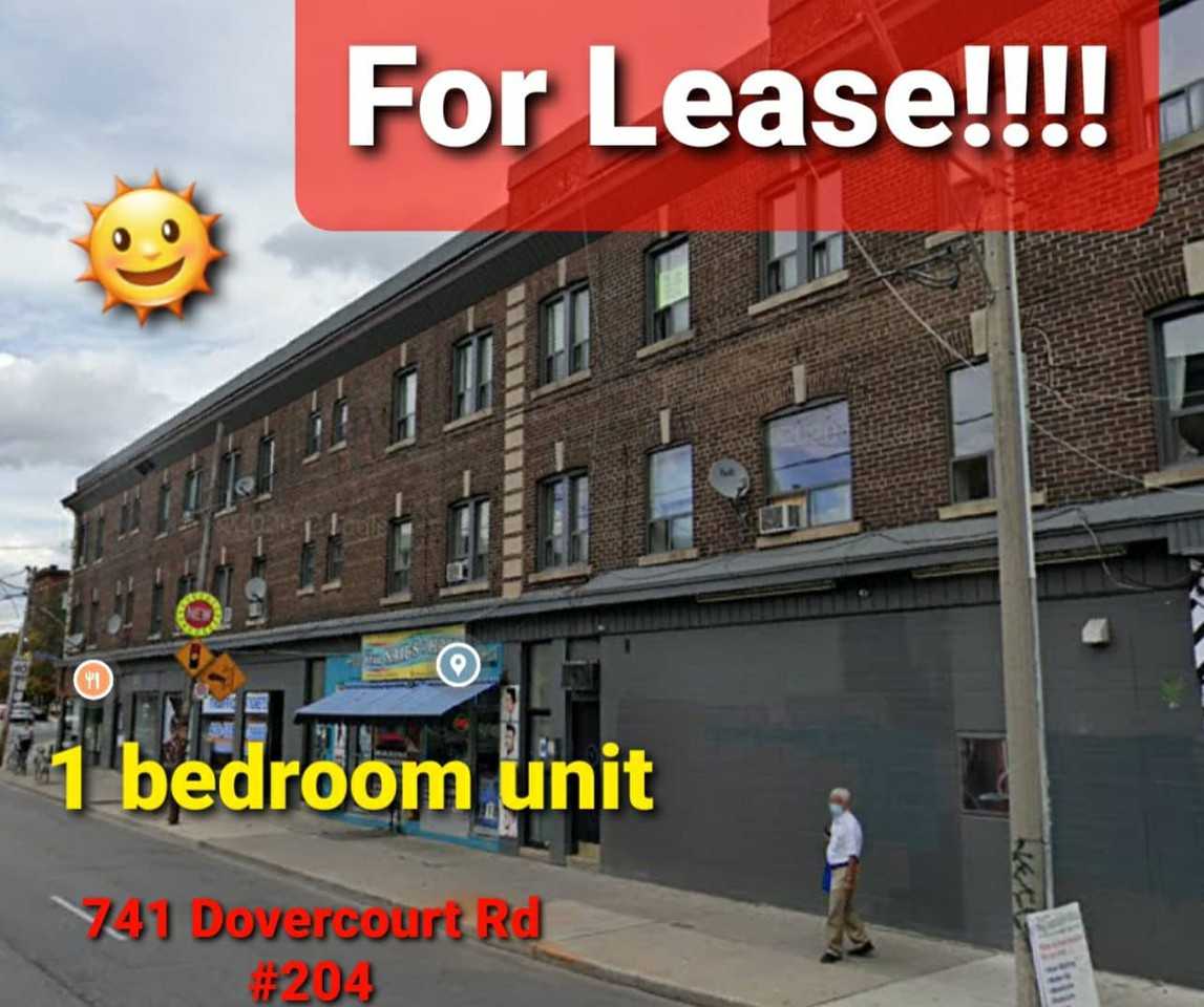 741 Dovercourt Road 204, Toronto, ON M6H 2X1 1 Bedroom Apartment for