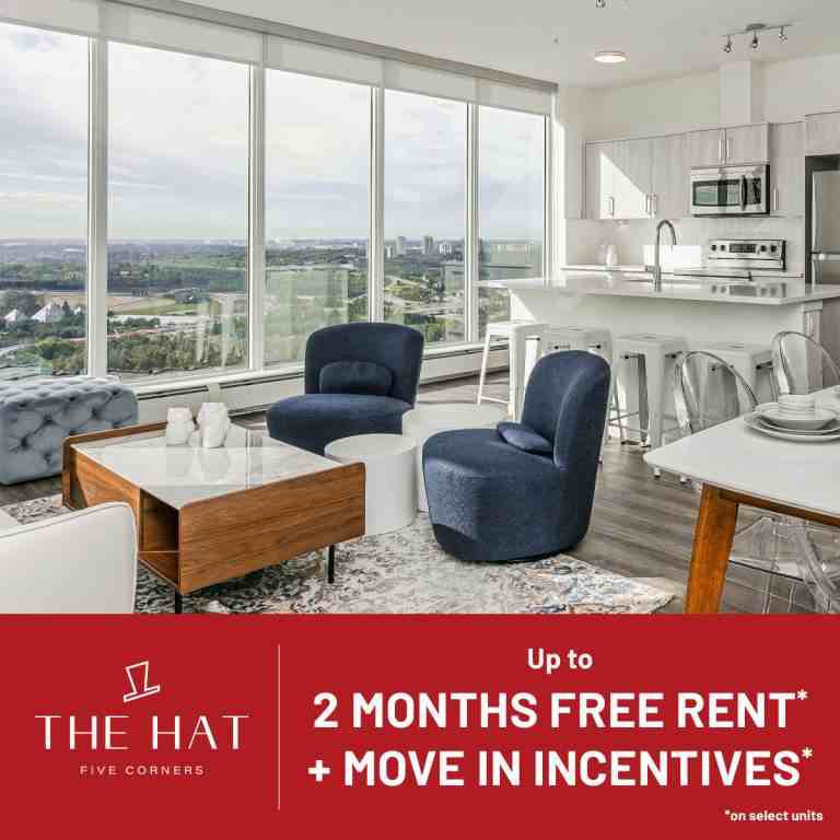 The Hat at Five Corners Apartments for Rent 10215 95 St Nw, Edmonton