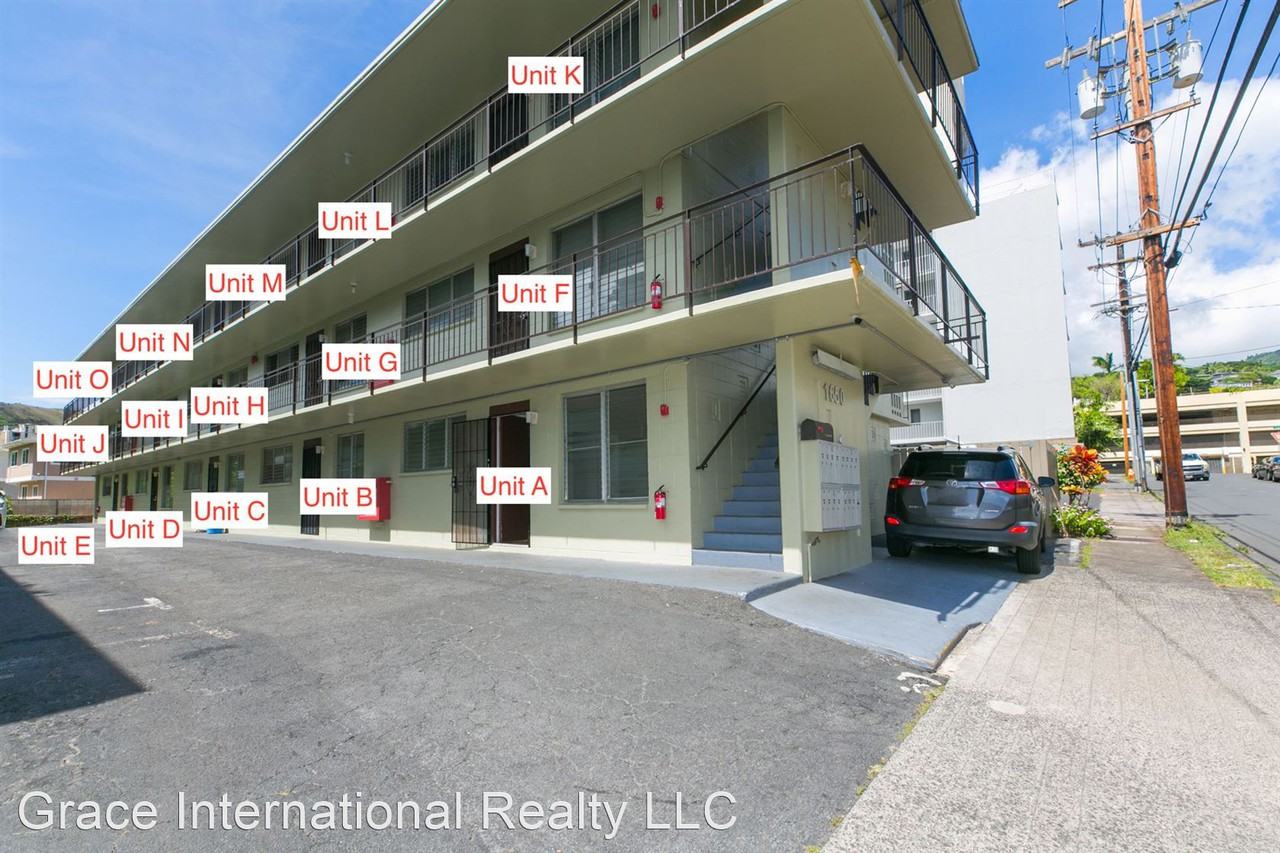 1650 Liholiho St. 2b1b1pkg in Makiki, Walk Up Apartment Apartments