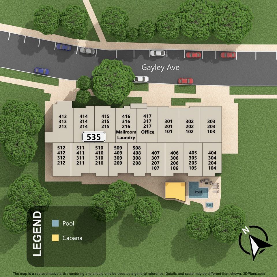 Ariel Court Apts Apartments 535 Gayley Ave, Los Angeles, CA 90024