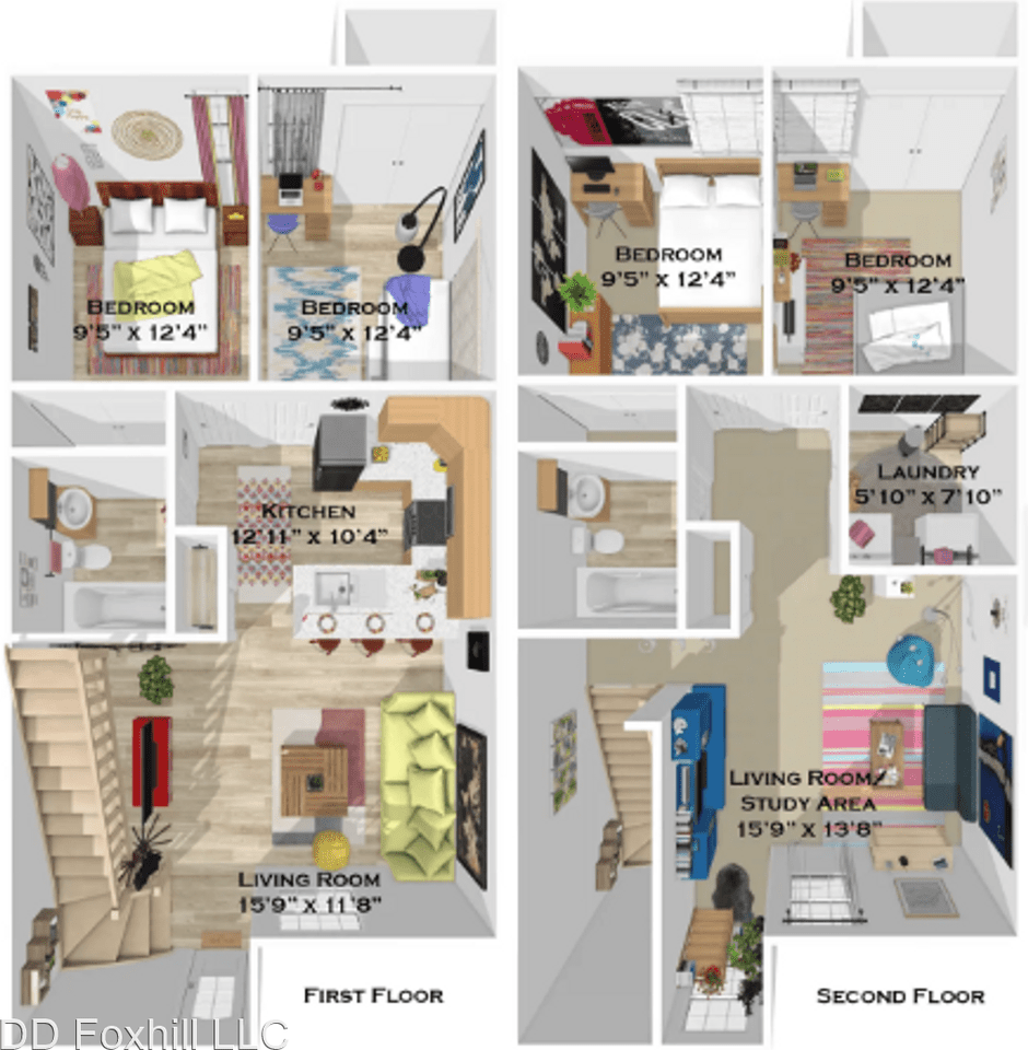 Foxhill Townhomes Apartments 1631 The Fox 1631 Devon Lane, Harrisonburg, VA 22801 Zumper