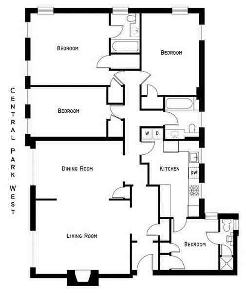 Central Park West and W 97th St Apartments Central Park West, New