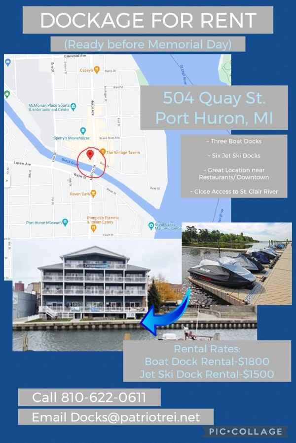 Lofts on Quay Boat Dock 1 BOATDOCK1, Port Huron, MI 48060 Studio