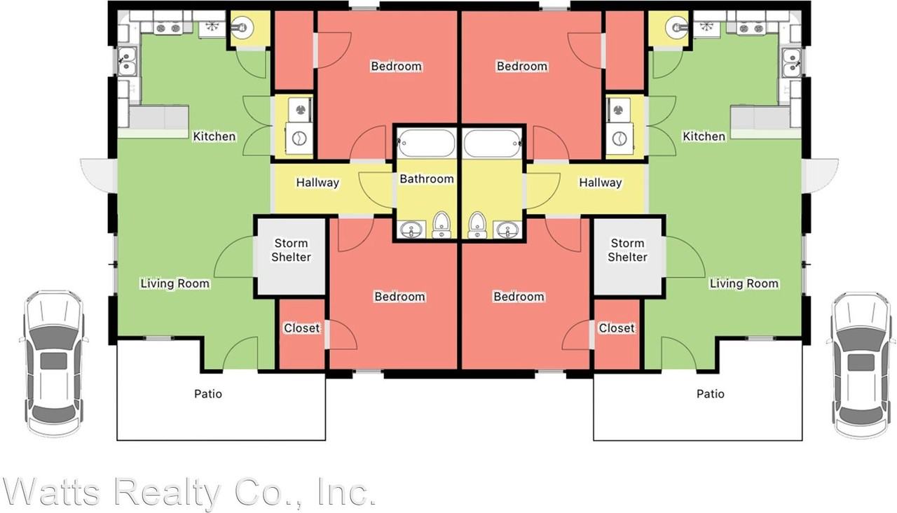 2 Bedroom Duplex in Shadow Brook Community Apartments 1402 1436 Magnolia Drive 1601 1603