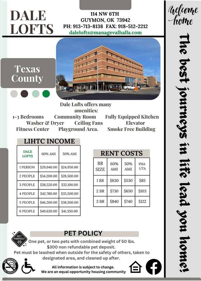 Dale Lofts You Home Apartments 114 Nw 6th St, Guymon, OK